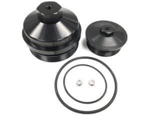 03-07 6.0L Powerstroke Billet Engine Oil and Fuel Filter Cap Set